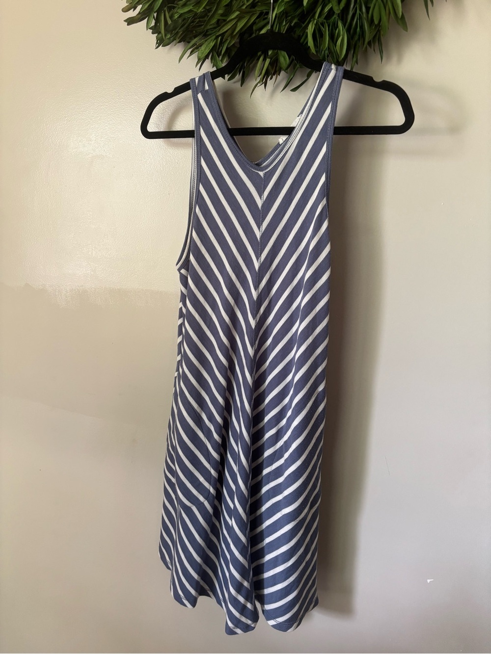 Striped Sleeveless Midi Dress in Blue and White - Effortless Summer Style